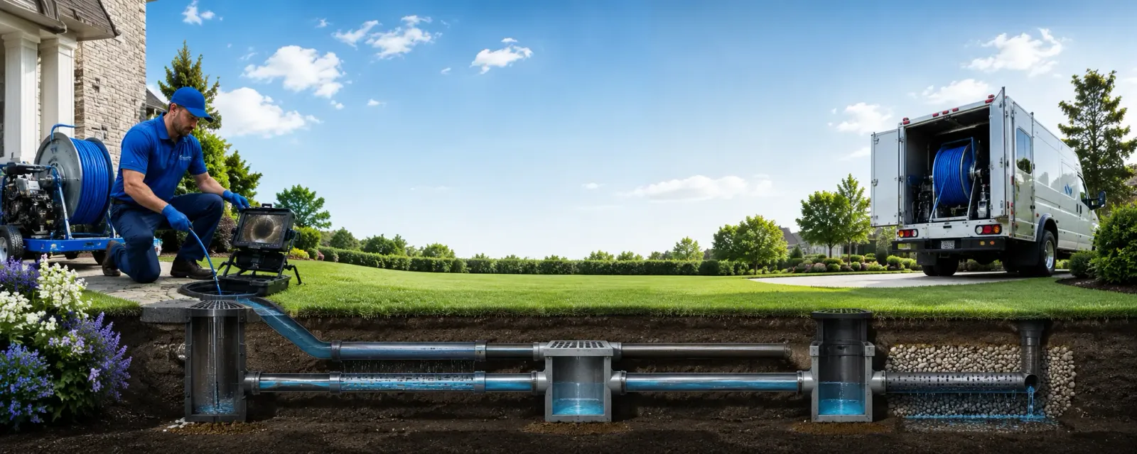 Outdoor drain cleaning information for West Baden Springs, IN